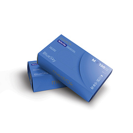 Перчатки нитриловые XL Blue Sky голубые 50 пар 4,0гр MediOk 